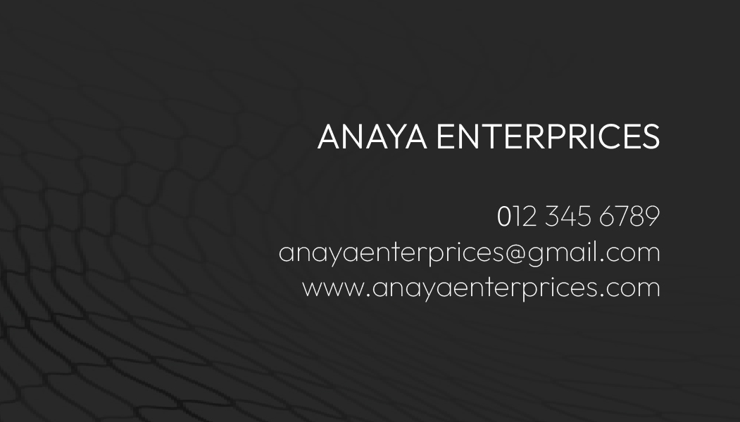 Anaya Business Card Design — image 2