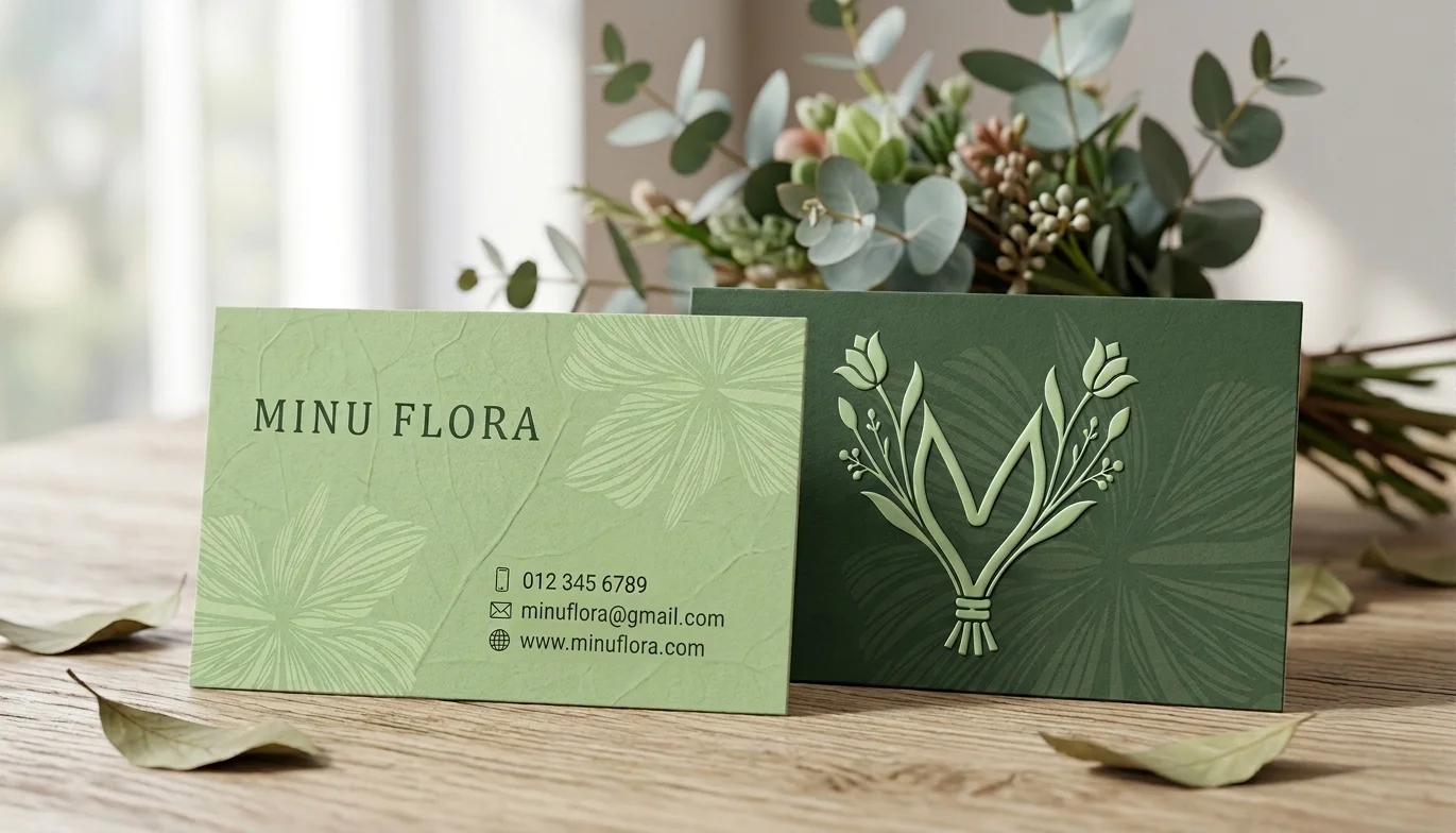 MinuFlora Business Card Design — featured artwork